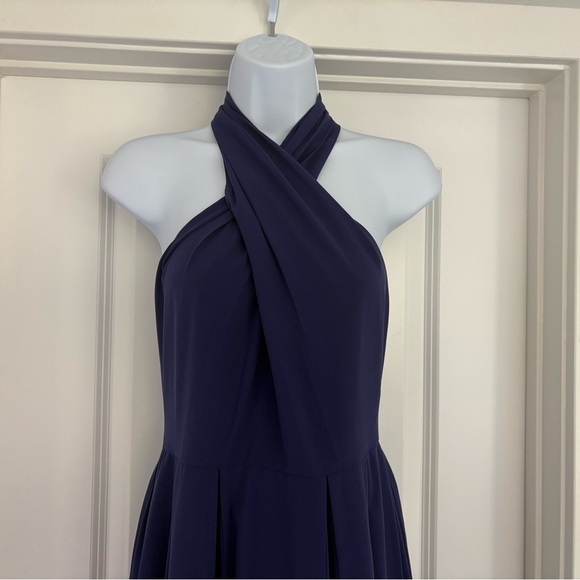 NWOT Halston Heritage Fit & Flare Halter Cocktail Dress size 4 - Picture 4 of 8